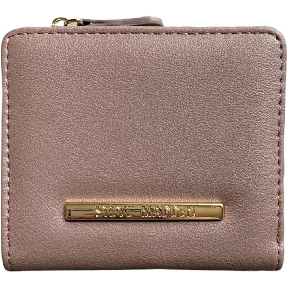 Steve Madden French Faux Leather Wallet (Mauve) NWT